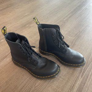 Dr. Martens 1460 WOMEN'S PASCAL NAPPA ZIPPER BOOTS